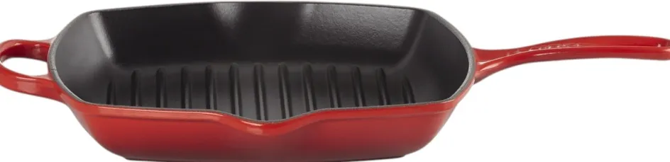 Le Creuset Signature Støbejernsgrillpande 26 cm, Cerise