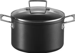 New Toughened Non-Stick Gryde 20 cm/3,8 L, Black Gryder Og Kasseroller