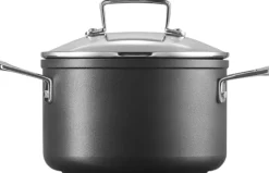 Clearance Le Creuset Toughened Non-Stick Gryde m. Glaslåg 24 cm/6,0 L, Black