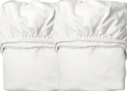 Børn Leander Lagner Til Baby Og Børn|Sengeudstyr Til Børn > Lagen til Vugge 2 stk. 115x60 cm, Snow