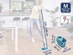 Outlet Leifheit Clean Twist M Ergo Gulvvaskersæt 3 Dele, Grøn