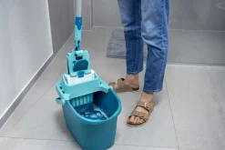 Outlet Leifheit PowerClean M Gulvvaskersæt 3 Dele, Turkis