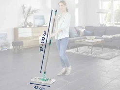 Best Leifheit Profi XL Micro Duo Gulvvasker m. Teleskopskaft, Hvid/Grøn