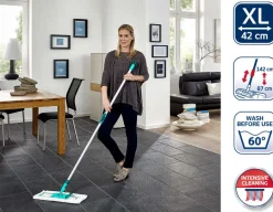 Best Leifheit Profi XL Micro Duo Gulvvasker m. Teleskopskaft, Hvid/Grøn