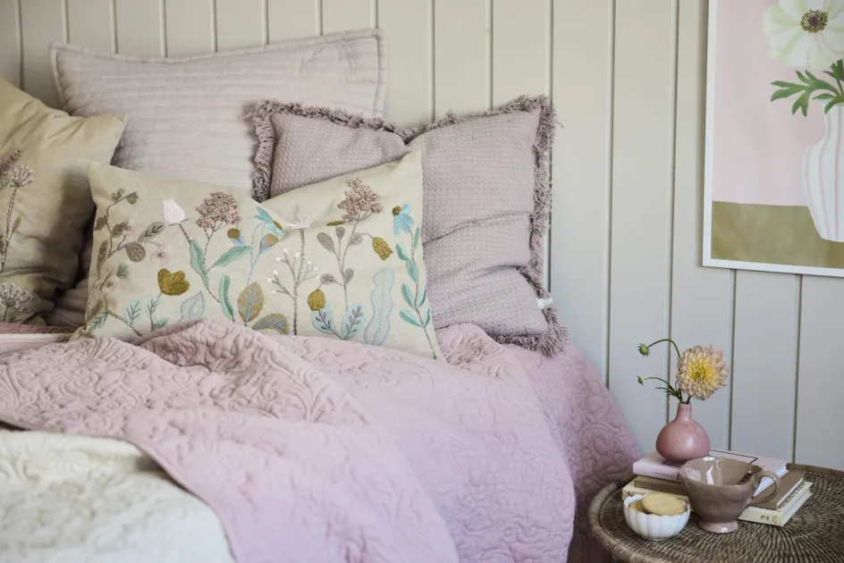Discount Lene Bjerre Isabelle Plaid 130x170 cm, Lys Rosa