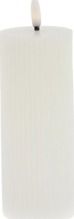 New Lillia Bloklys LED ?6xH15 cm, Stearinlys|Led Stearinlys