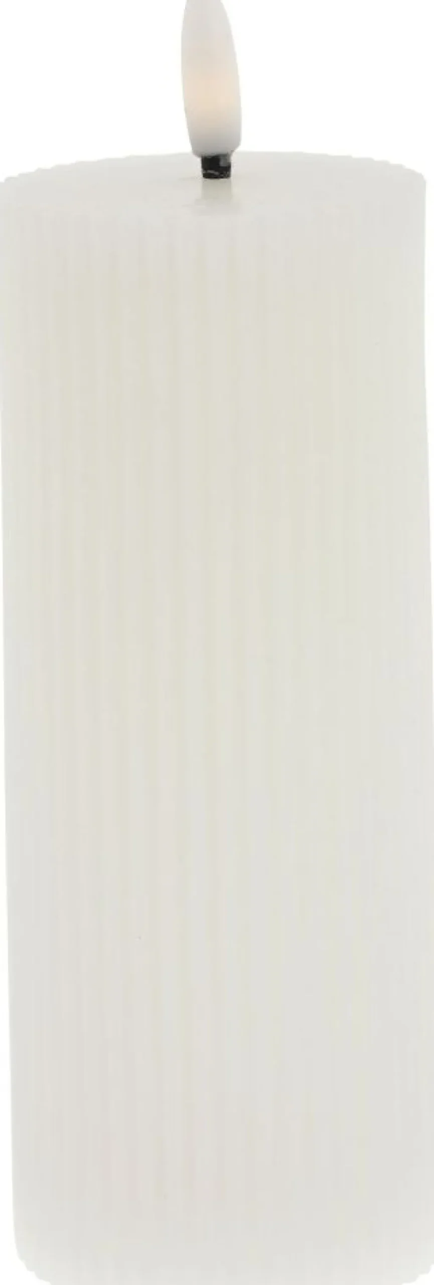 New Lillia Bloklys LED ?6xH15 cm, Stearinlys|Led Stearinlys