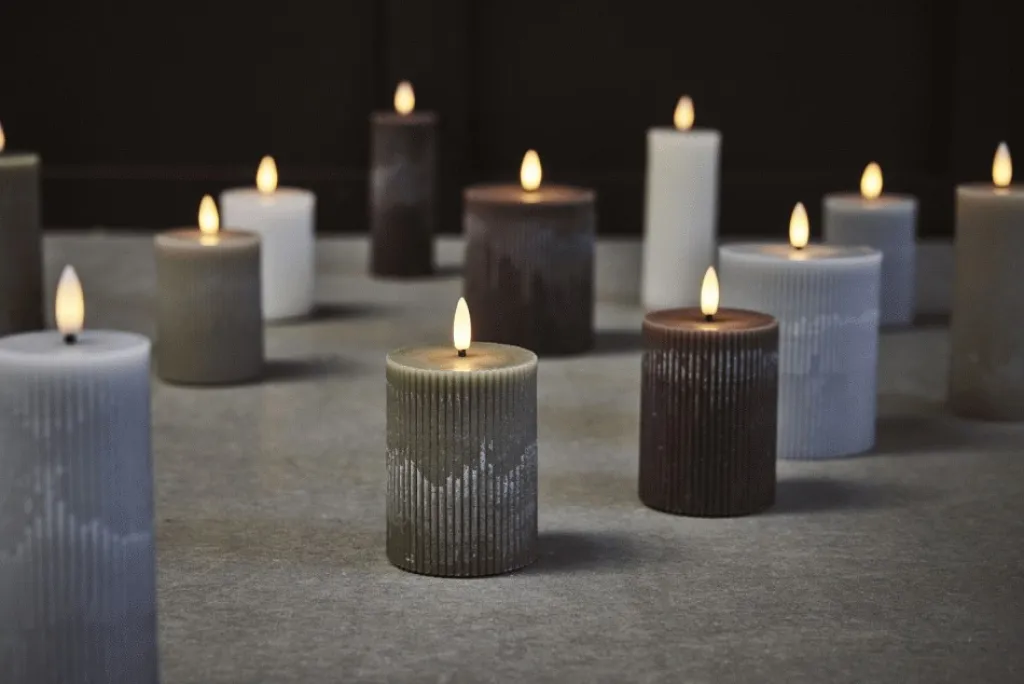 Clearance Lillia Bloklys LED ?7,5xH10 cm, Stearinlys|Led Stearinlys