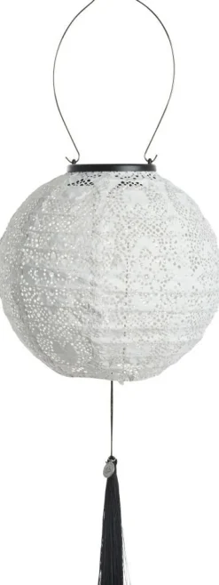 Lene Bjerre Lunaria Solcellelanterne H, Hvid