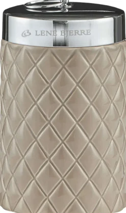 Outlet Lene Bjerre Portia Krukke H14 cm, Brun/Sølv