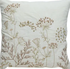 Sale Lene Bjerre Visilia Pudebetræk 50x50 cm, Råhvid/Beige