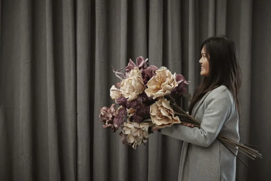 Outlet Lene Bjerre Happia Kunstig Blomst 9X90, Lilla