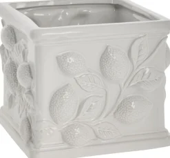New Lene Bjerre Limone Urtepotteskjuler H, Hvid