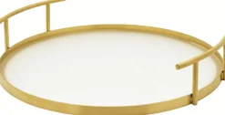 Discount Leopold Vienna Arinto Serveringsbakke ?37 cm, Klar/Guld