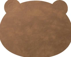 Lind DNA Bear Recycled Læder Dækkeserviet 38x30 cm, Nupo Natur