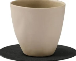 New Lind DNA Circle Recycled Læder Glasbrik Ø10 cm, Nupo Black Ink