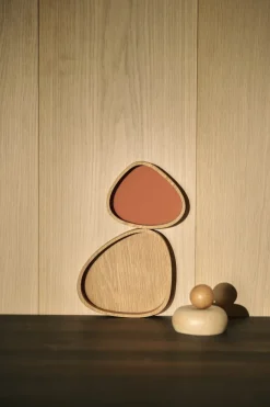 Hot Lind DNA Curve Recycled Læder Glasbrik 11x13 cm, Corduroy Rust