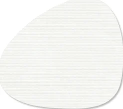 Discount Lind DNA Curve Recycled Læder Glasbrik 11x13 cm, Corduroy Pure White