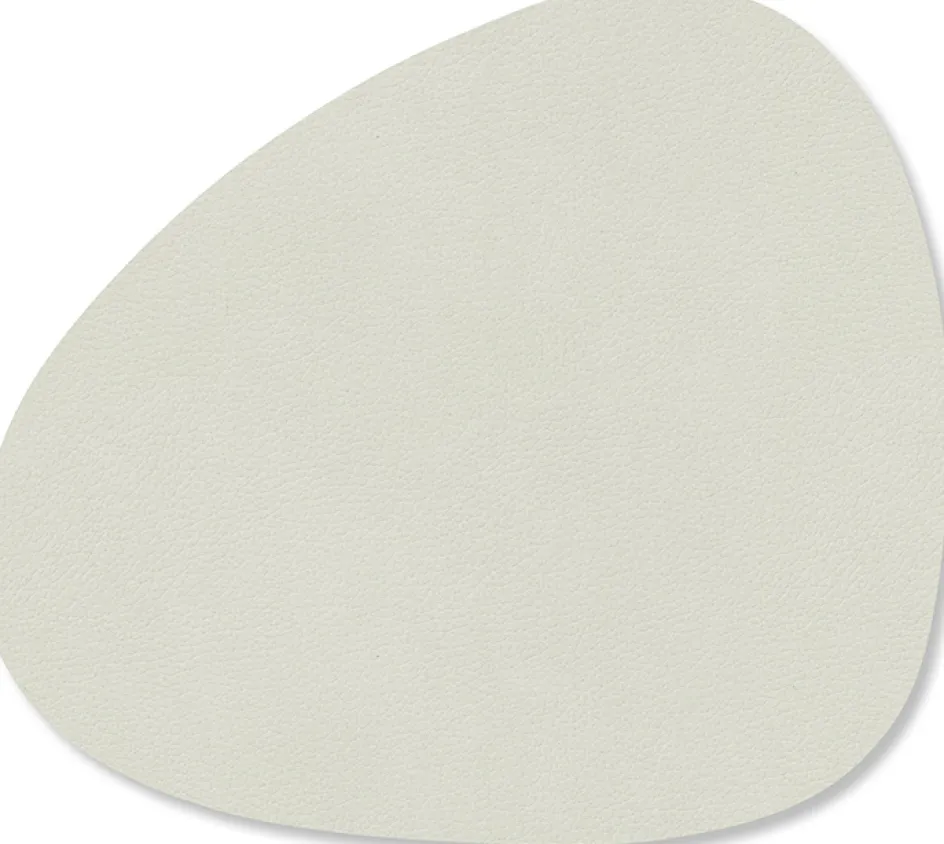 Clearance Lind DNA Curve Recycled Læder Glasbrik 11x13 cm, Nupo Linen