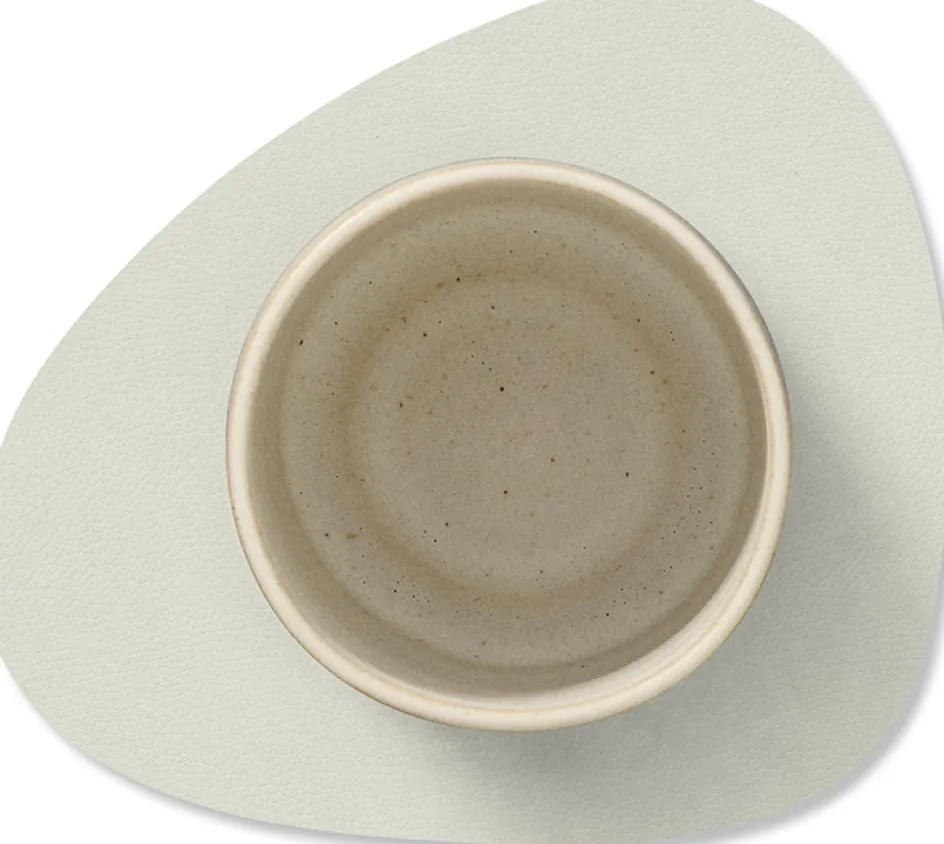 Clearance Lind DNA Curve Recycled Læder Glasbrik 11x13 cm, Nupo Linen