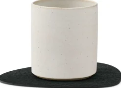 Sale Lind DNA Curve Recycled Læder Glasbrik 11x13 cm, Bull Sort