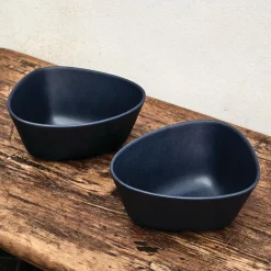 Lind DNA Skåle|Spisestue > Curve Stoneware Skål 22x20x10 cm, Navy Blå