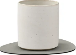 Best Lind DNA Curve Vendbar Recycled Læder Glasbrik 11x13 cm, Nupo Antracit/Lysegrå