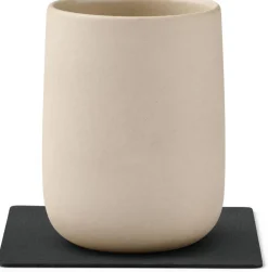 Best Lind DNA Square Recycled Læder Glasbrik 10x10 cm, Nupo Sort