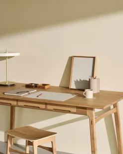 Lind DNA Square Recycled Læder Dækkeserviet , Nupo Oyster White
