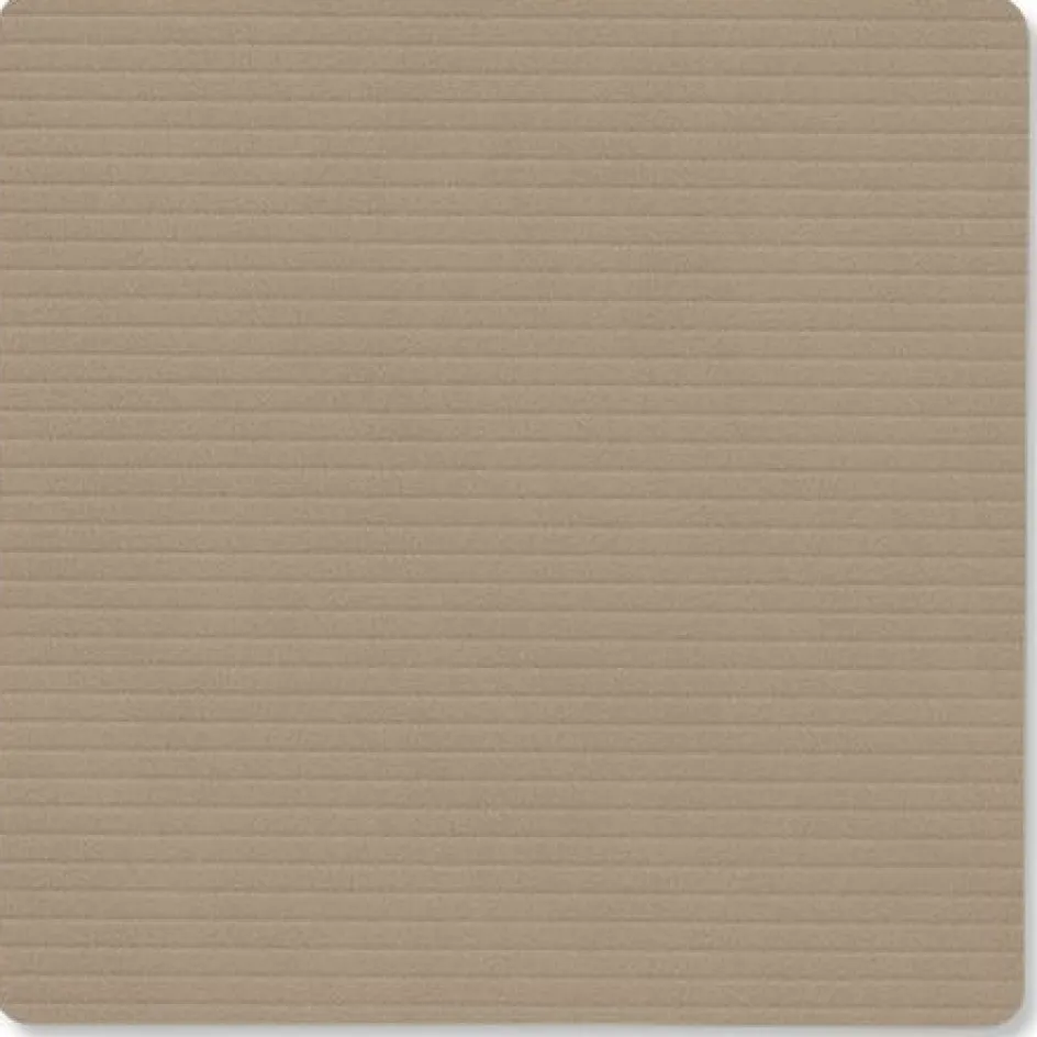 Clearance Lind DNA Square Recycled Læder Glasbrik 10x10 cm, Corduroy Clay Brown