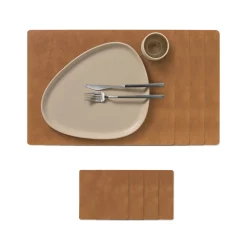 Best Lind DNA Square Recycled Læder Gavesæt 35x45 cm, Nupo Natur