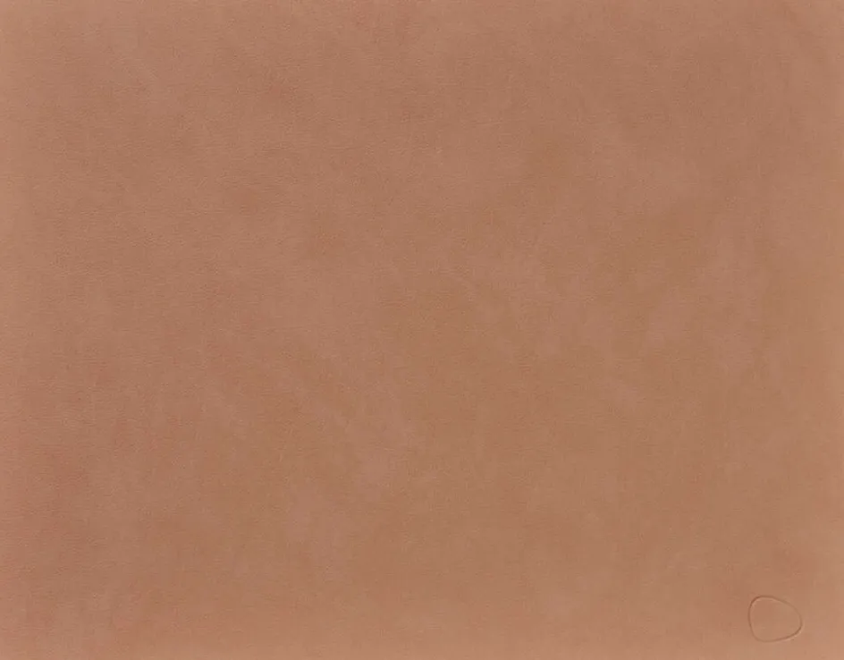 Clearance Lind DNA Square Recycled Læder Dækkeserviet 35x45 cm, Nupo Old Rose