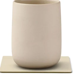 Clearance Square Recycled Læder Glasbrik 10x10 cm, Glasbrikker