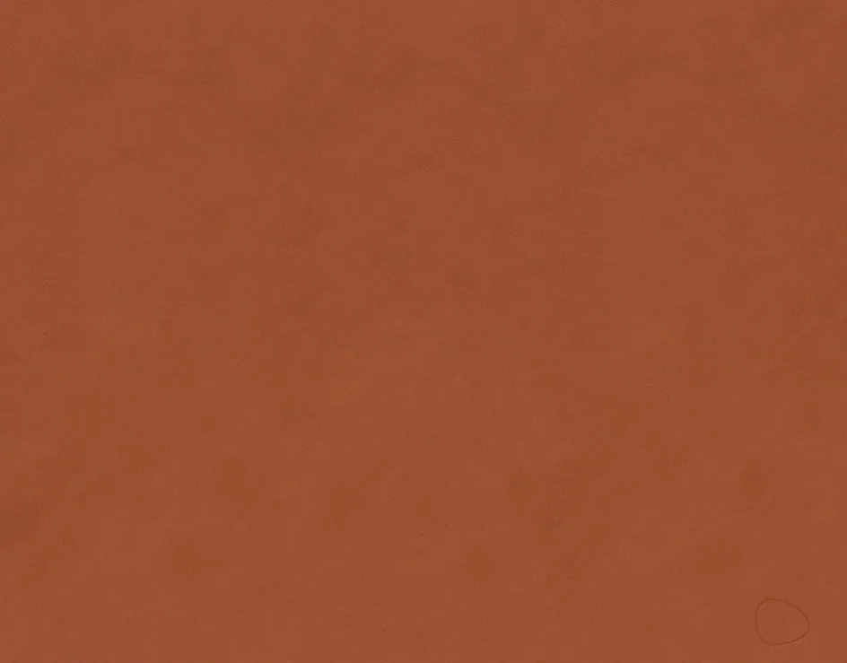 Clearance Lind DNA Square Recycled Læder Dækkeserviet 35x45 cm, Nupo Rust