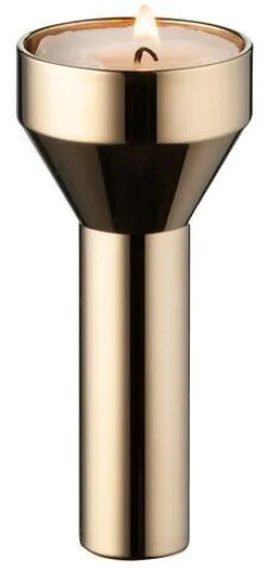 Lind DNA Lysestager > Lind Curve Lysestage Pillar, Forgyldt Stål