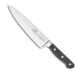 Hot International Pluton Kokkekniv 20 cm, Stål/Sort Kokkeknive