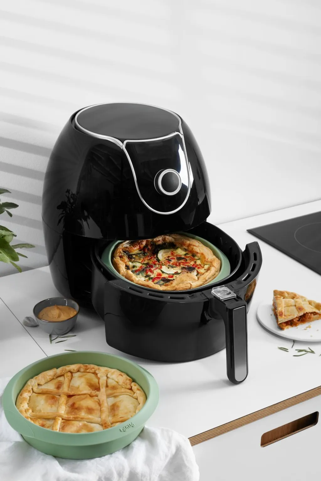 Air Fryer-form , Grøn Tilberedningsapparater
