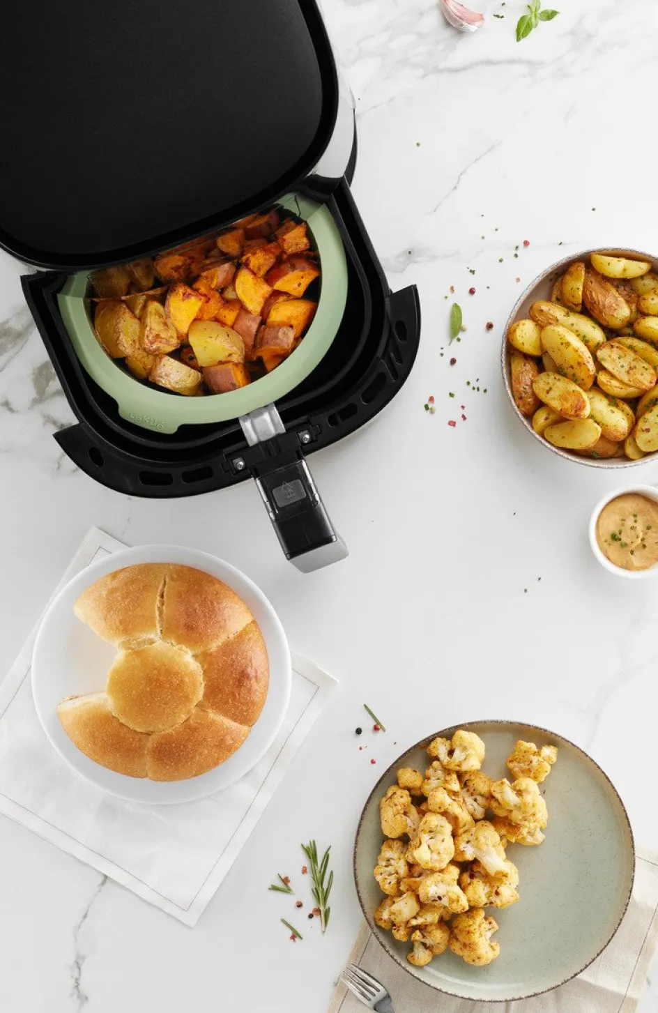 Lékué Air Fryer-form , Grøn