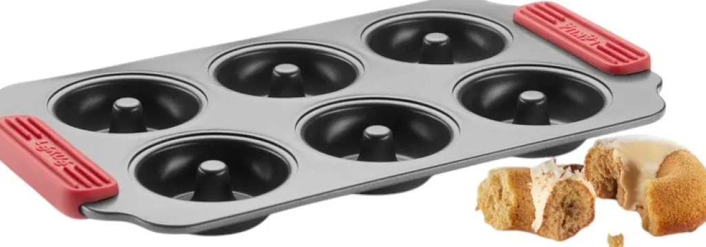 Discount Donut-kageform m. Non-stick 18x31 cm, Grå Bageforme