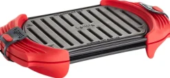 Lékué Madlavning I Mikrobølgeovn > Grill til Mikroovn 25 cm, Rød/Sort