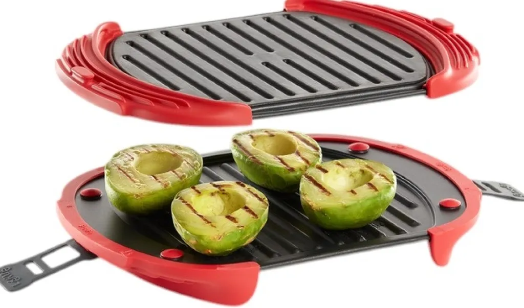 Hot Grillbakke t. Mikrooven 25,2 cm, Rød Madlavning I Mikrobølgeovn
