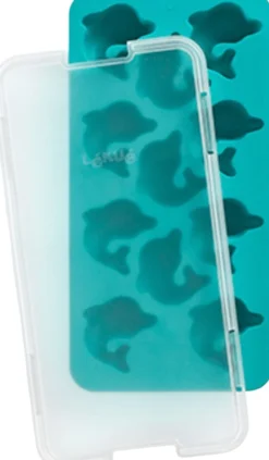 Lékué Isterningebakker Og Isforme|Opbevaring Til Køkkenet > Isterningeform Delfin m. Låg 22 cm, Turkis