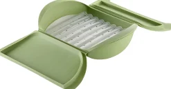 Lékué Madlavning I Mikrobølgeovn > Microwave Dampkoger m. Bakke 27,5x21 cm, Grøn