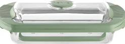 Outlet Lékué Microwave Dampkoger 25x15 cm, Glas/Grøn
