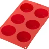 Outlet Lékué Muffinform 6 Huller 30 cm, Rød