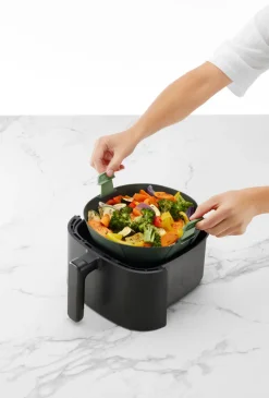 Hot Silikoneform t. Airfryer , Grå Tilberedningsapparater