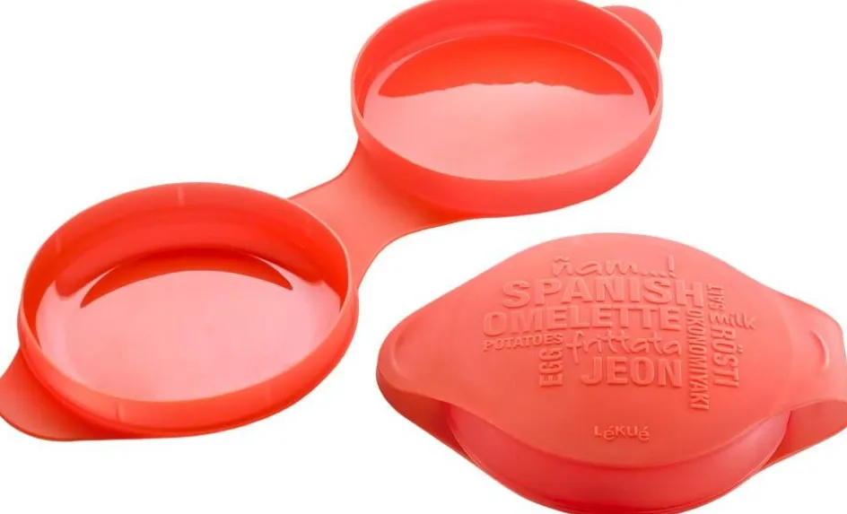 Best Lékué Spansk Omelet-maker t. Mikroovn 25 cm, Rød