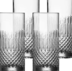 Hot Diamante Øl-/Longdrinkglas 4 stk. 48 cl Drinksglas|Drinksglas