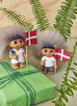 Clearance Lykketrold, Student Blå Stue|Træfigurer Og Figurer