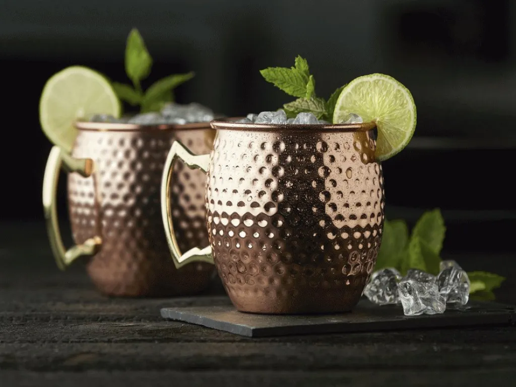 Lyngby Glas Drinksglas|Drinksglas > Moscow Mule Krus 2 stk. 40 cl, Kobber
